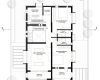 The Brick Abode - First Floor Plan - Alok Kothari Achitects
